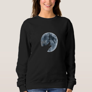 Iguana Halloween Kostüm Moon Silhouette Creepy Sweatshirt