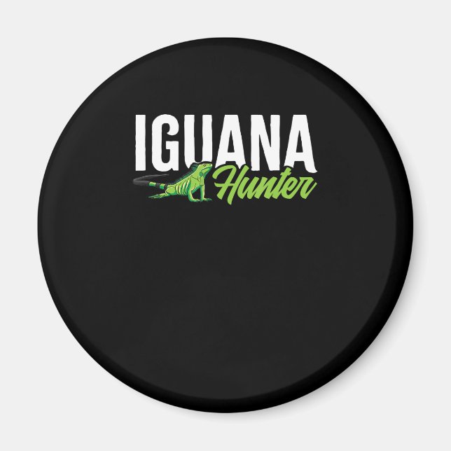 Iguana Hunter Herbivorous Lizard Sharp Eye Specie Magnet (Vorne)