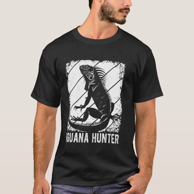 IGUANA HUNTER Retro-Leguana-Design T-Shirt (Vorderseite)