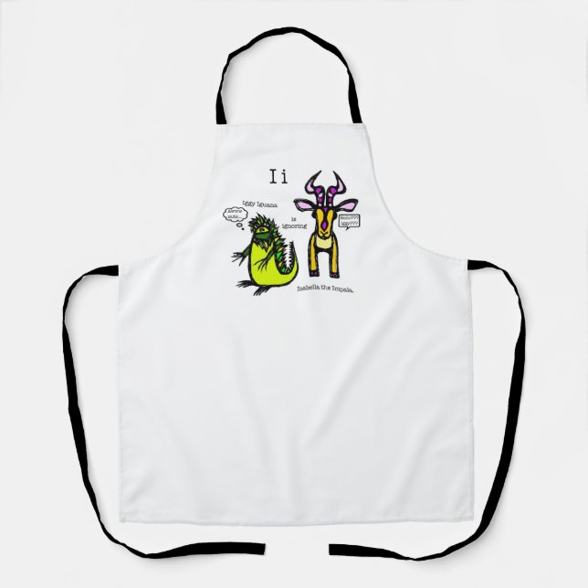 Iguana & Impala All-over Print-Schürze Schürze (Vorderseite)