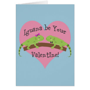 Iguana ist Ihr Valentine