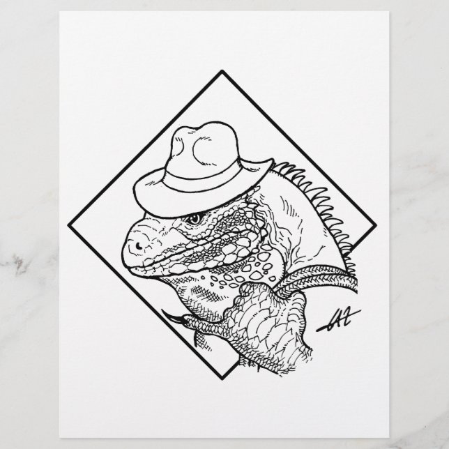 Iguana Jones - Farbseite. (Vorderseite)