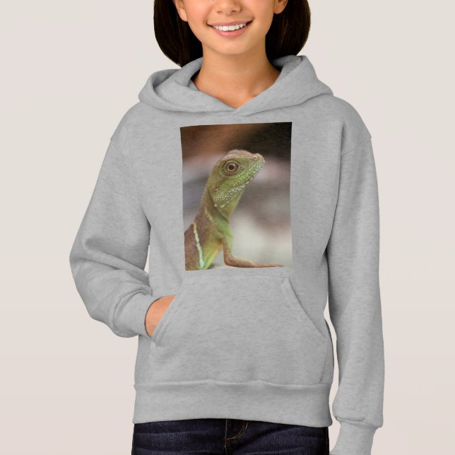Iguana kiss hoodie (Vorderseite)