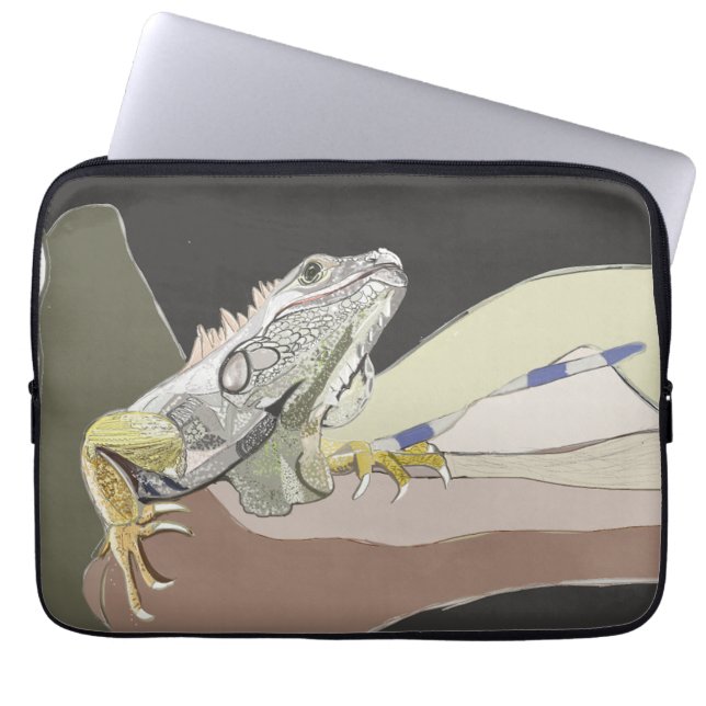 Iguana Laptopschutzhülle (Vorderseite)