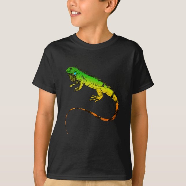 Iguana Lizard Beautiful Iguana Gift T-Shirt (Vorderseite)