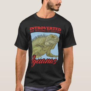Iguana Lizard diskutiert Iguanas T-Shirt