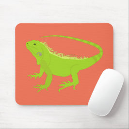 Iguana Lizard Illustration Mousepad