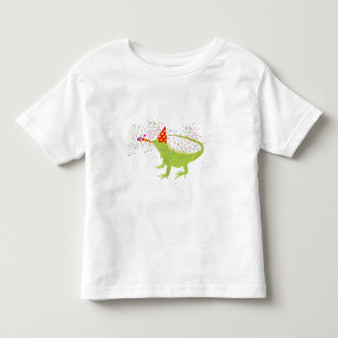 Iguana Lizard Partying Tiere mit Party Kleinkind T-shirt