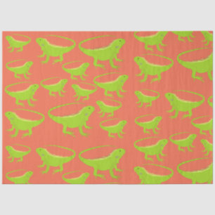 Iguana Lizard Pattern Seidenpapier