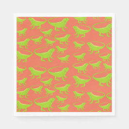 Iguana Lizard Pattern Serviette