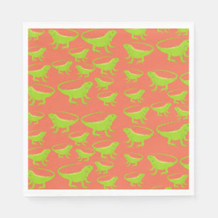 Iguana Lizard Pattern Serviette