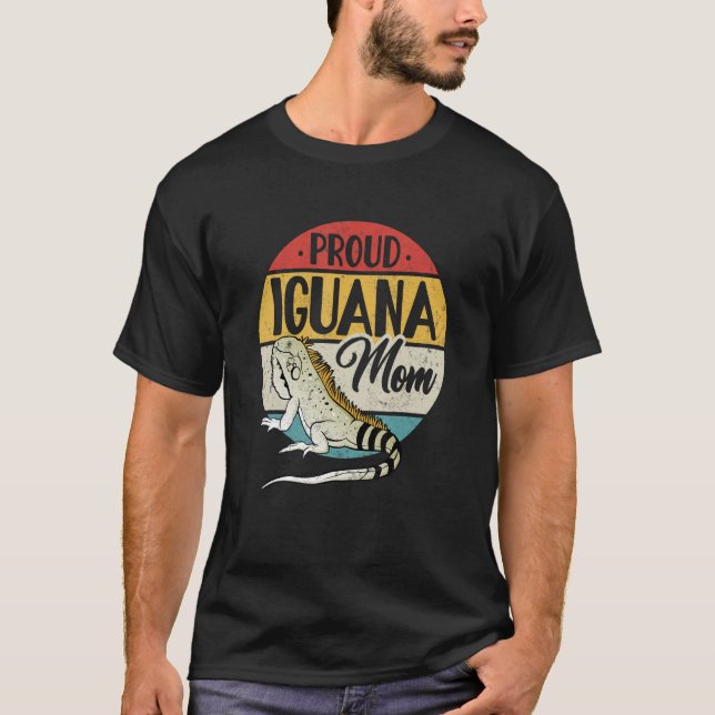 Iguana Lizard Reptile Proud Iguana m T-Shirt (Vorderseite)