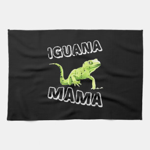 Iguana Mama Geschirrtuch