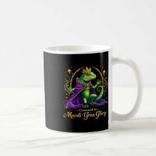 Iguana Mardi Gras 2025 Vibrant Iguana Lover Frauen Kaffeetasse