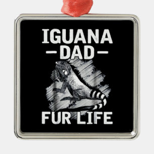Iguana Papa Ornament Aus Metall