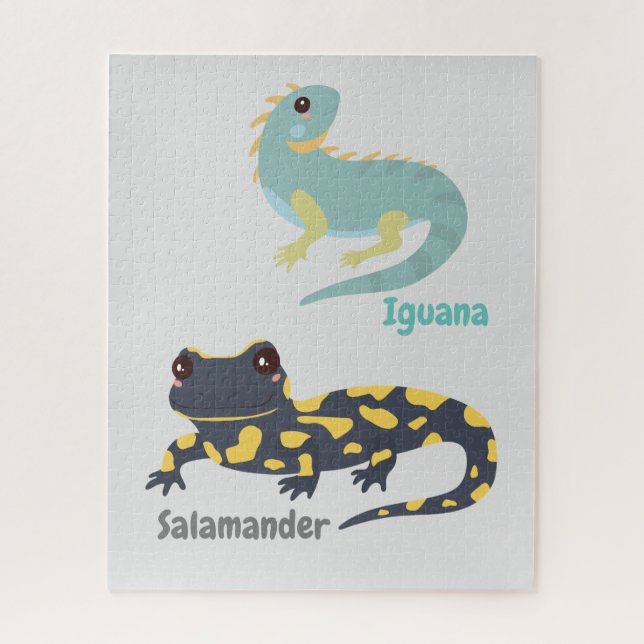 Iguana & Salamander Jigsaw Puzzle (Vertikal)