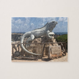 Iguana Sculpture Isla Mujeres, Mexico Jigsaw Puzzl