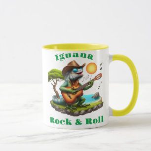 Iguana Serenading Swamp Dweller Rock Tasse