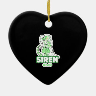 Iguana siren keramik ornament