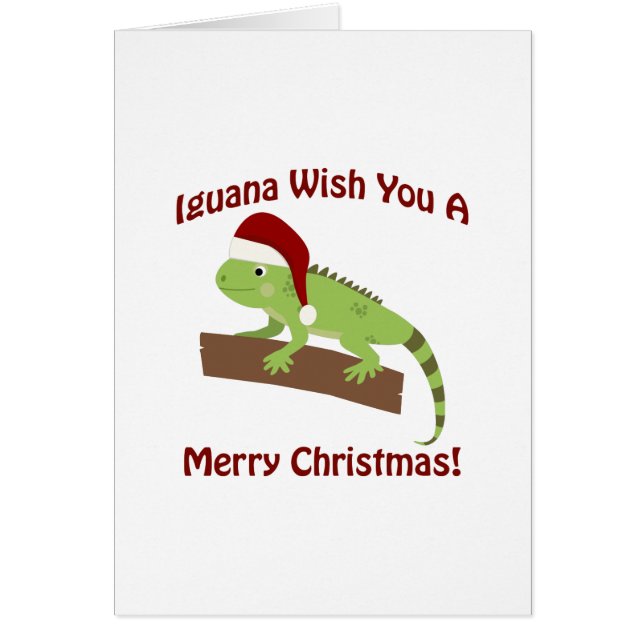 Iguana wünscht Ihnen ein frohes Weihnachtsfest (Vorne)