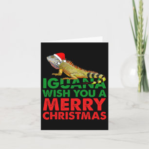 Iguana wünscht Ihnen ein frohes Weihnachtsfest Igu Karte