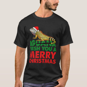 Iguana wünscht Ihnen ein frohes Weihnachtsfest Igu T-Shirt
