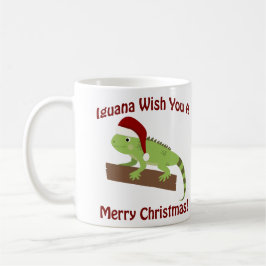 Iguana wünscht Ihnen ein frohes Weihnachtsfest Kaffeetasse