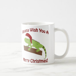 Iguana wünscht Ihnen ein frohes Weihnachtsfest Kaffeetasse