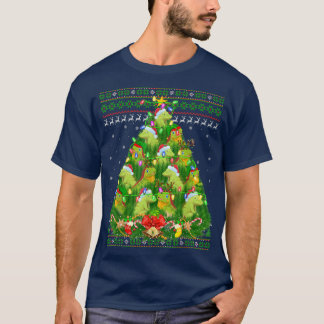 Iguana Xmas Leuchtturm Santa Iguana Ugly Christ T-Shirt