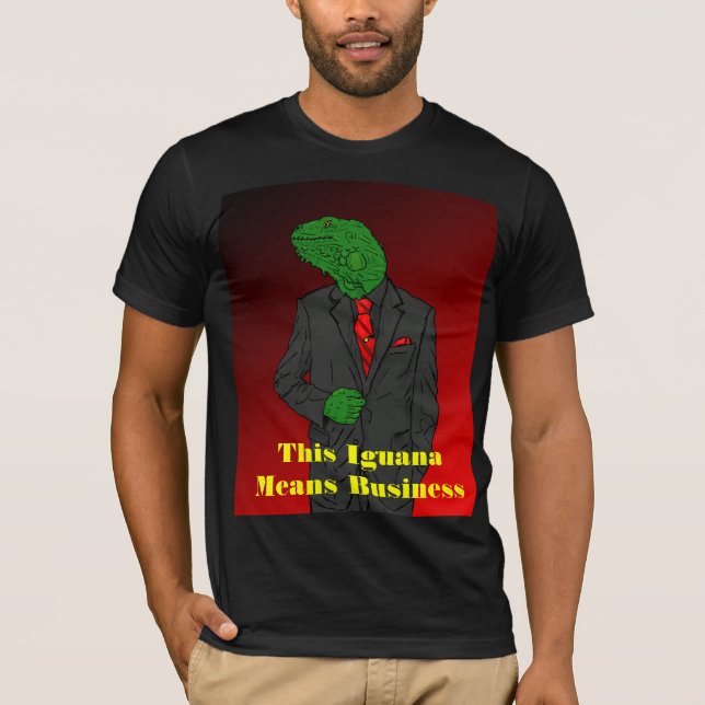 Iguane dans un T-shirt de costume (Devant)