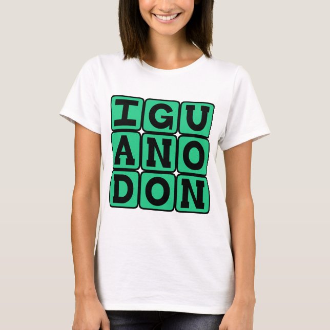 Iguanodon, Ornithopod Dinosaurier T-Shirt (Vorderseite)
