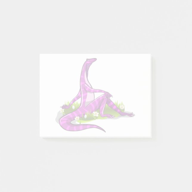 Iguanodon zeigt ihre natürliche Schönheit. Post-it Klebezettel (Vorderseite)