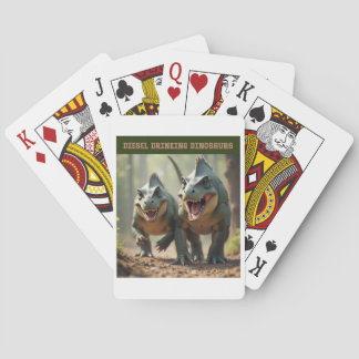 Iguanodons scherzen spielkarten