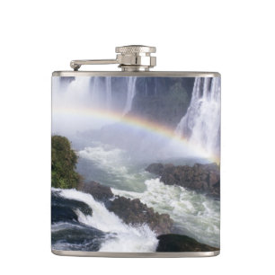 Iguassu-Wasserfälle, Paraná, Brasilien. Luftansich Flachmann