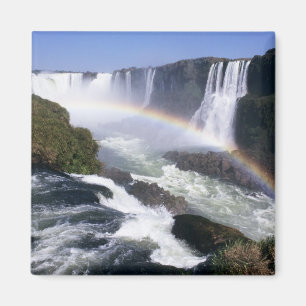 Iguassu-Wasserfälle, Paraná, Brasilien. Luftansich Magnet
