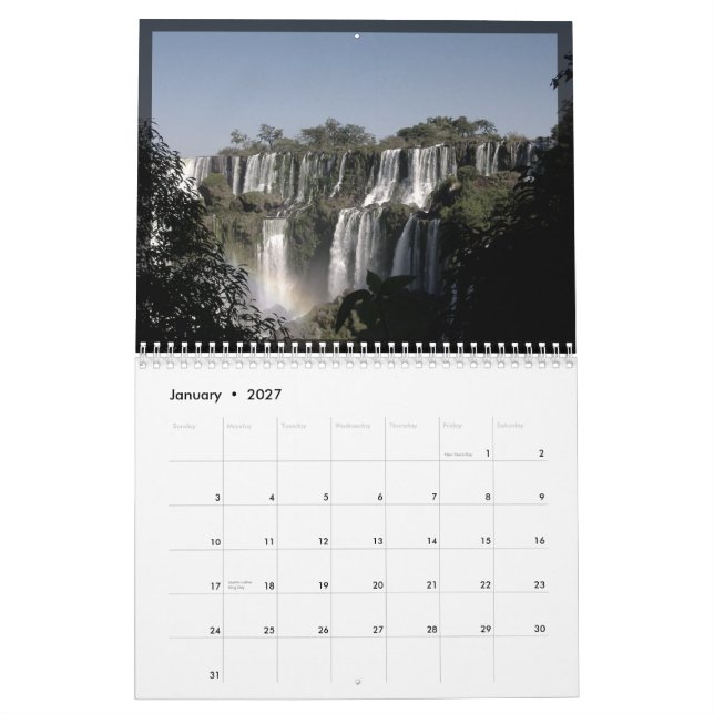 Iguazu_Calender Kalender (Jan 2027)