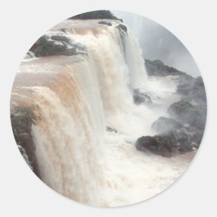 iguazu Fall Brazill Runder Aufkleber