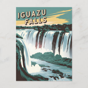 Iguazu-Fälle Vintage Postkarte