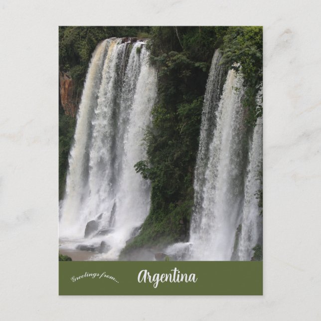 Iguazu Falls Argentina Postkarte (Vorderseite)