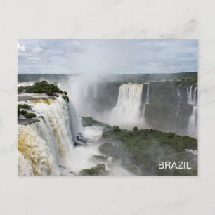 Iguazú Falls Brésil Cascade Voyage Carte postale