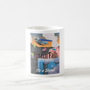 Iguazu Falls South America Reiseplakat Kaffeetasse