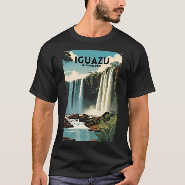 Iguazu National Park Travel Poster T-Shirt (Vorderseite)