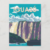 Iguazu Nationalpark Argentinien Vintage Kunst, Dic