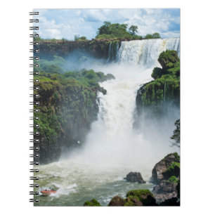 Iguazu-Wasserfälle umgeben von Dschungel Notizblock