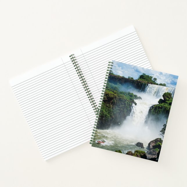Iguazu-Wasserfälle umgeben von Dschungel Notizbuch (Innenseite)