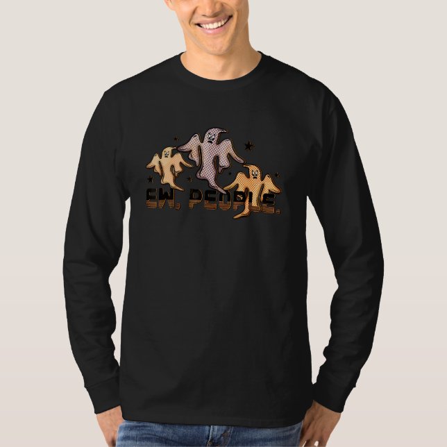 Ih Leute Geist Halloween T-Shirt (Vorderseite)