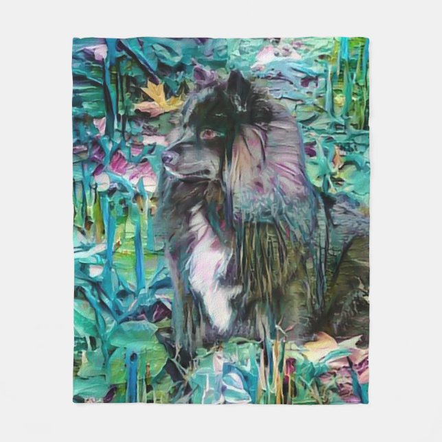 IHANA Finnischer Lapphund Lappy Fleece Decke (Vorderseite)