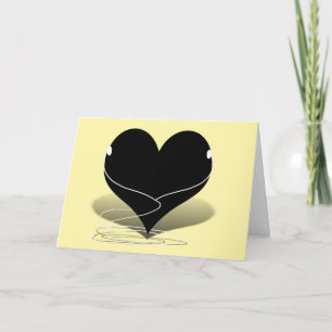 iHeart Silhouette Valentinstag Feiertagskarte