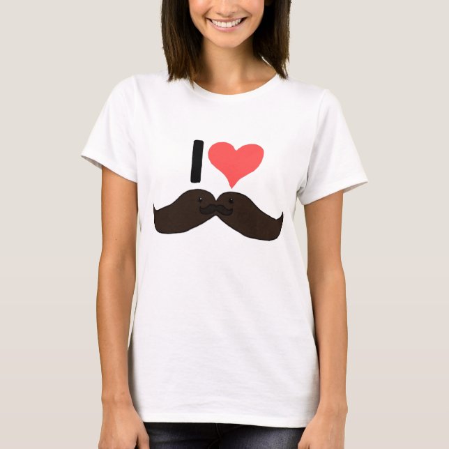 iheartmoustache Spitze T-Shirt (Vorderseite)