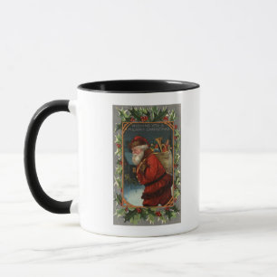 Ihnen ein fröhliches ChristmasSanta Marschieren Tasse